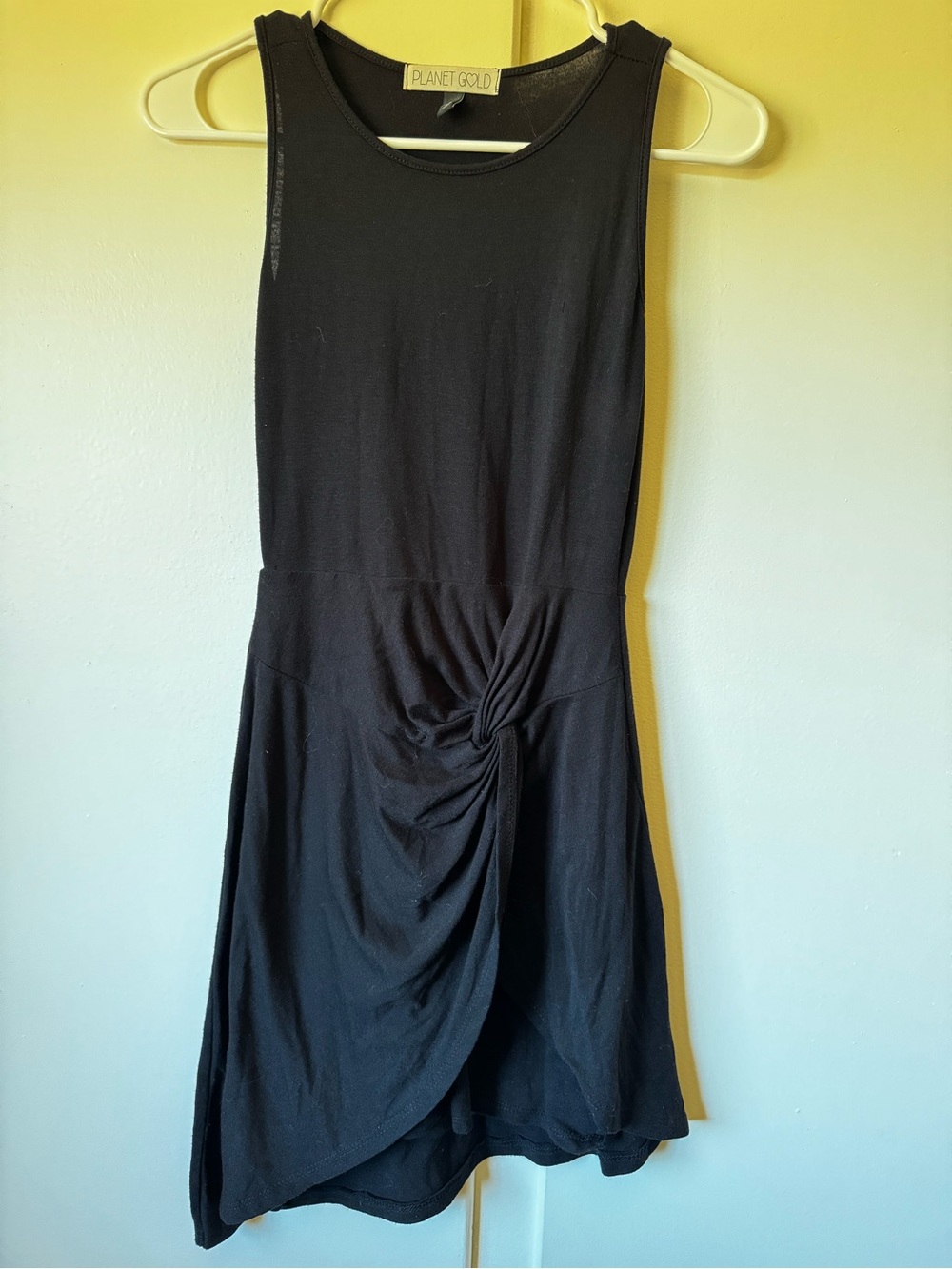 Planet Gold Black Knot-Detail Dress